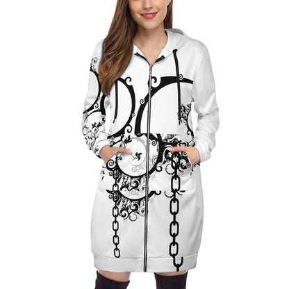 230gsm Full Zipper Long Sleeve Hoodie DS002  (All-Over Printing)