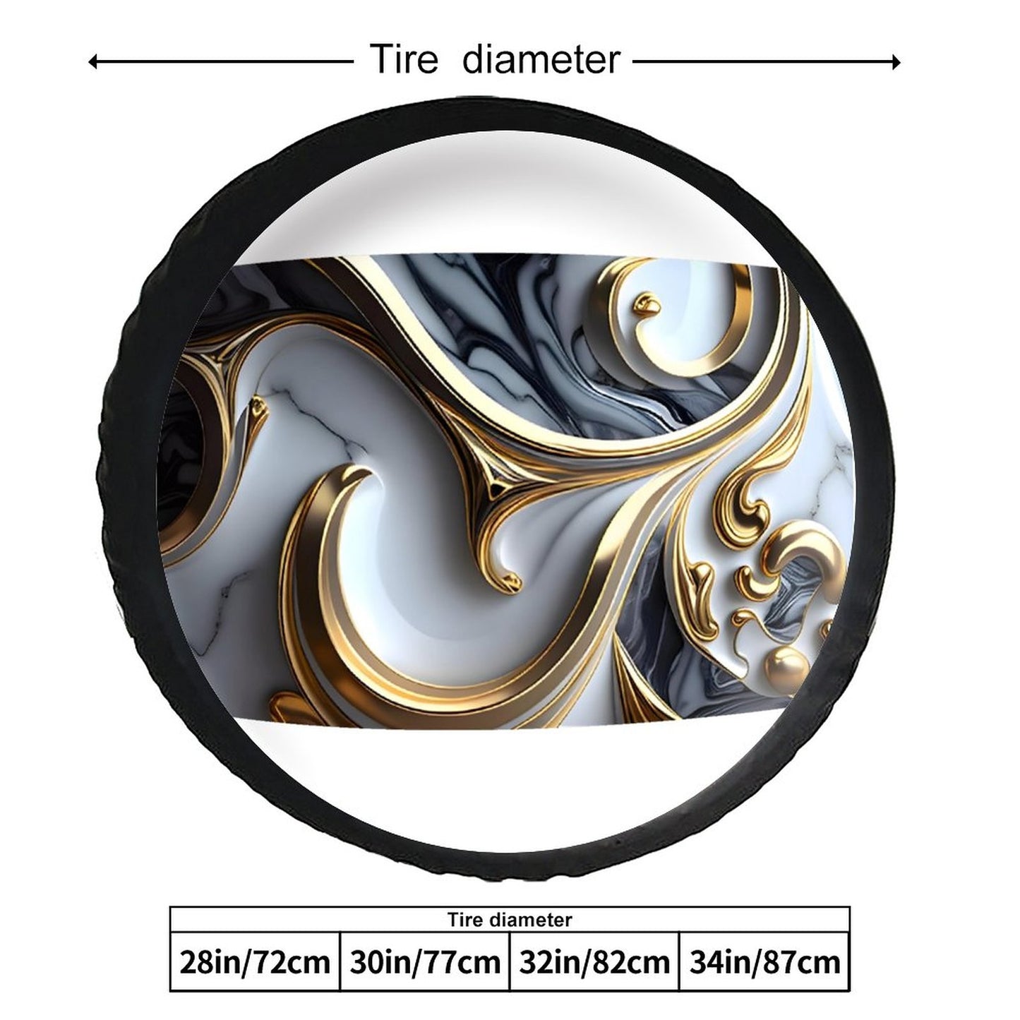 Leather Tire Cover(One-sided Printing)
