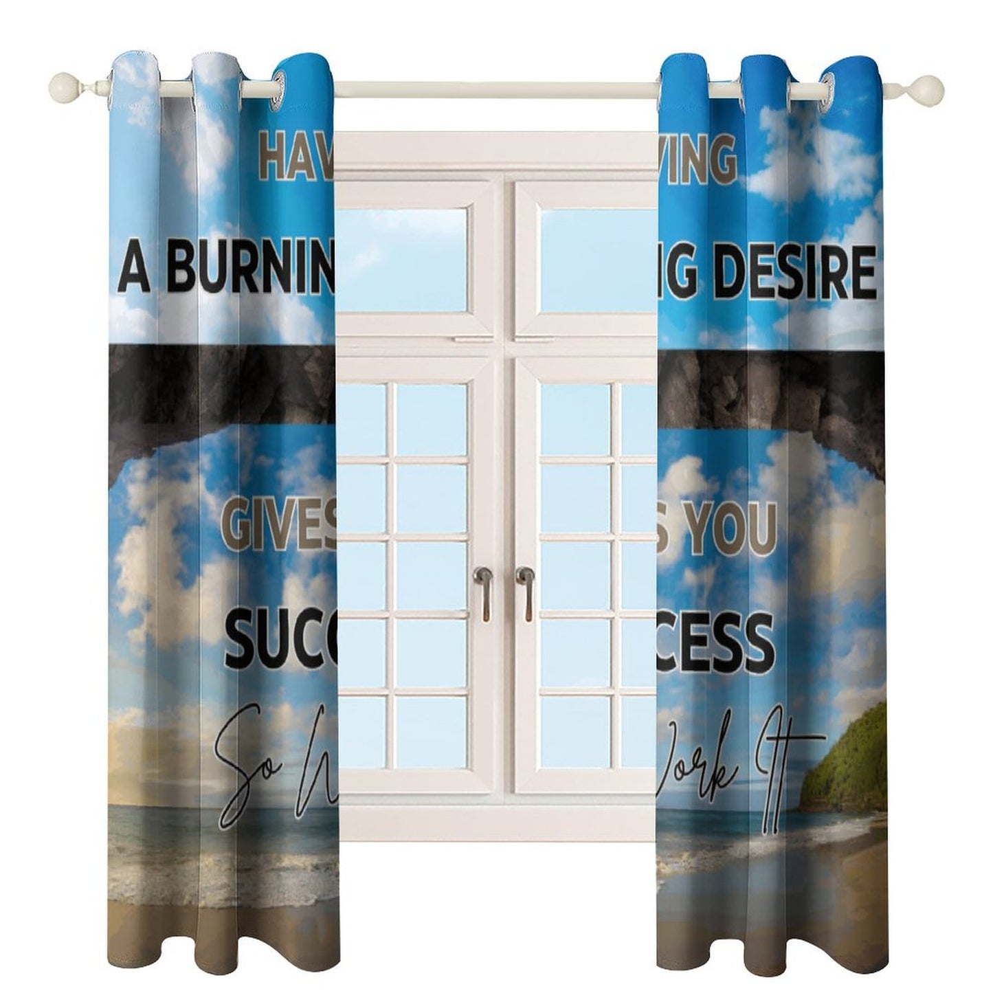 Grommet Curtain-52"x72"/ 132x183cm