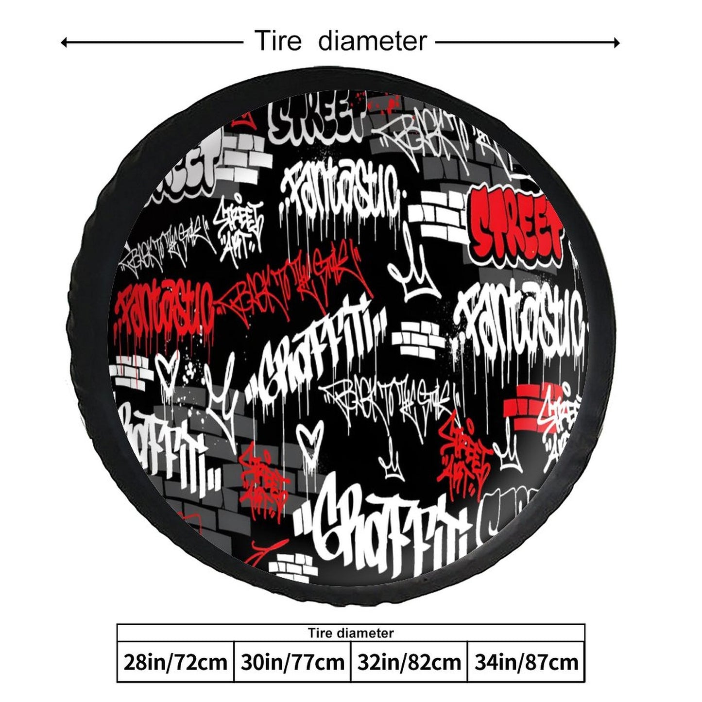 Leather Tire Cover(One-sided Printing)