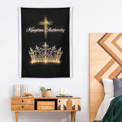 Wall Art with Vertical Tapestry