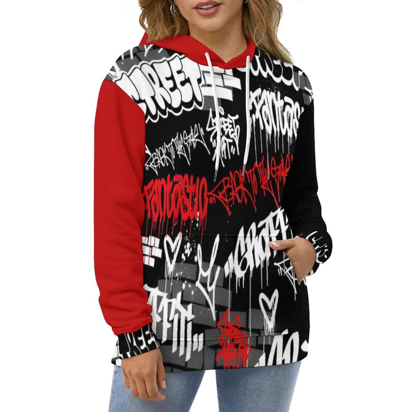 230gsm Hoodie for Women with Double-layer Cap (All-Over Printing)