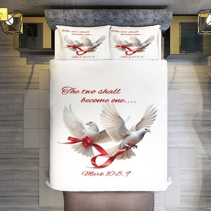 3-Piece Bedding Set-102"x90"/ 259x229cm (Dual-sided Printing)