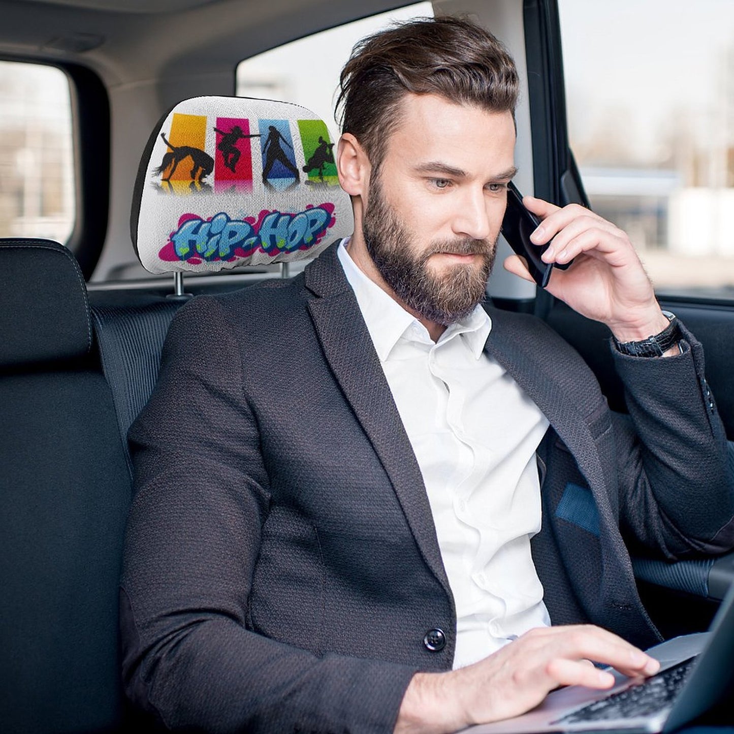 Custom Car Headrest Covers