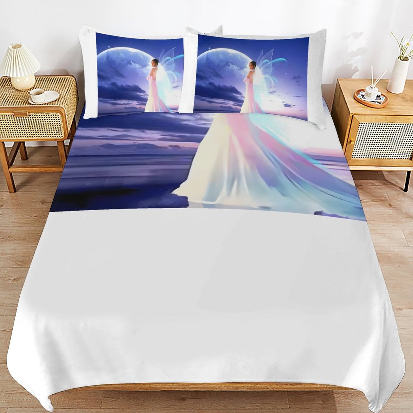 3-Piece Bedding Set-86"×70"/ 218×177cm (Dual-sidede Printing)