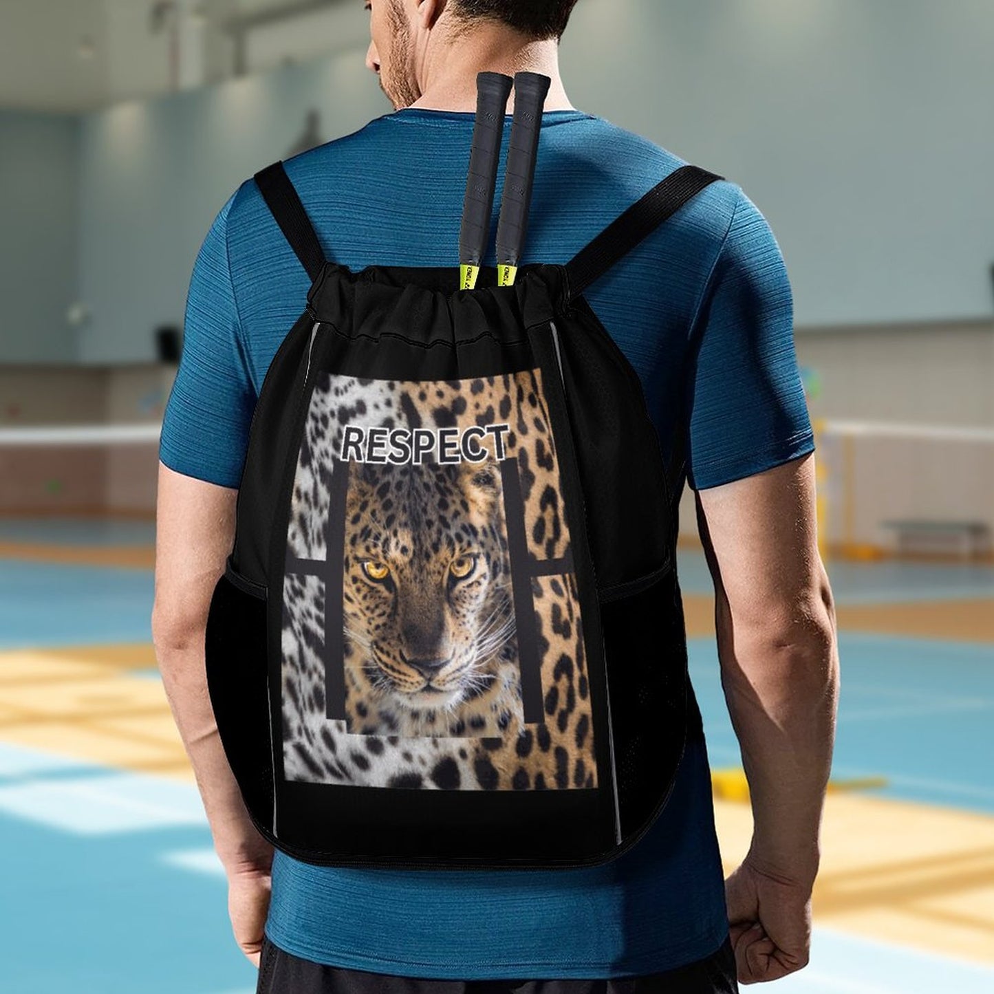 Waffle Cloth Drawstring Bag