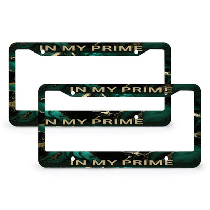 License Plate Frames with 4 Round Holes (1 Pair)