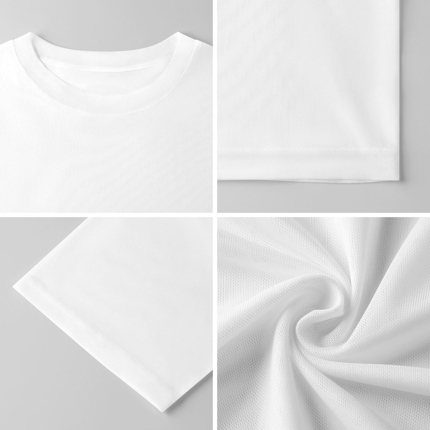 100gsm Short Sleeve Mesh T-Shirt(All-Over Printing)