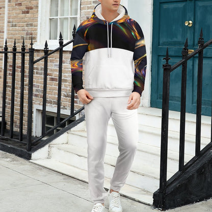 250gsm Imitation Cotton Hoodie & Joggers Set 4T03 (All-Over Printing)