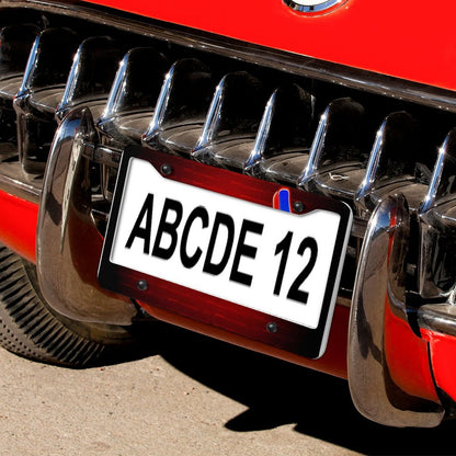 License Plate Frames with 4 Round Holes (1 Pair)