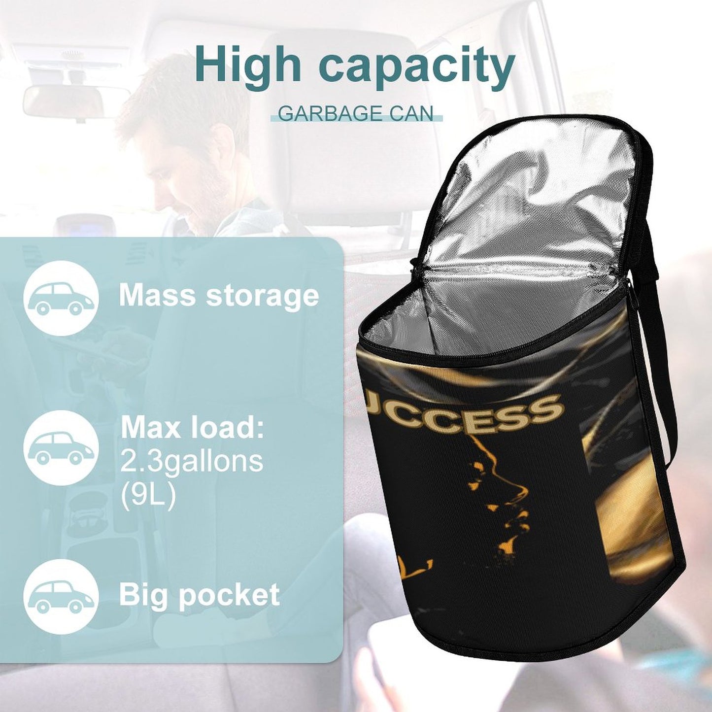 Collapsible Car Trash Bin