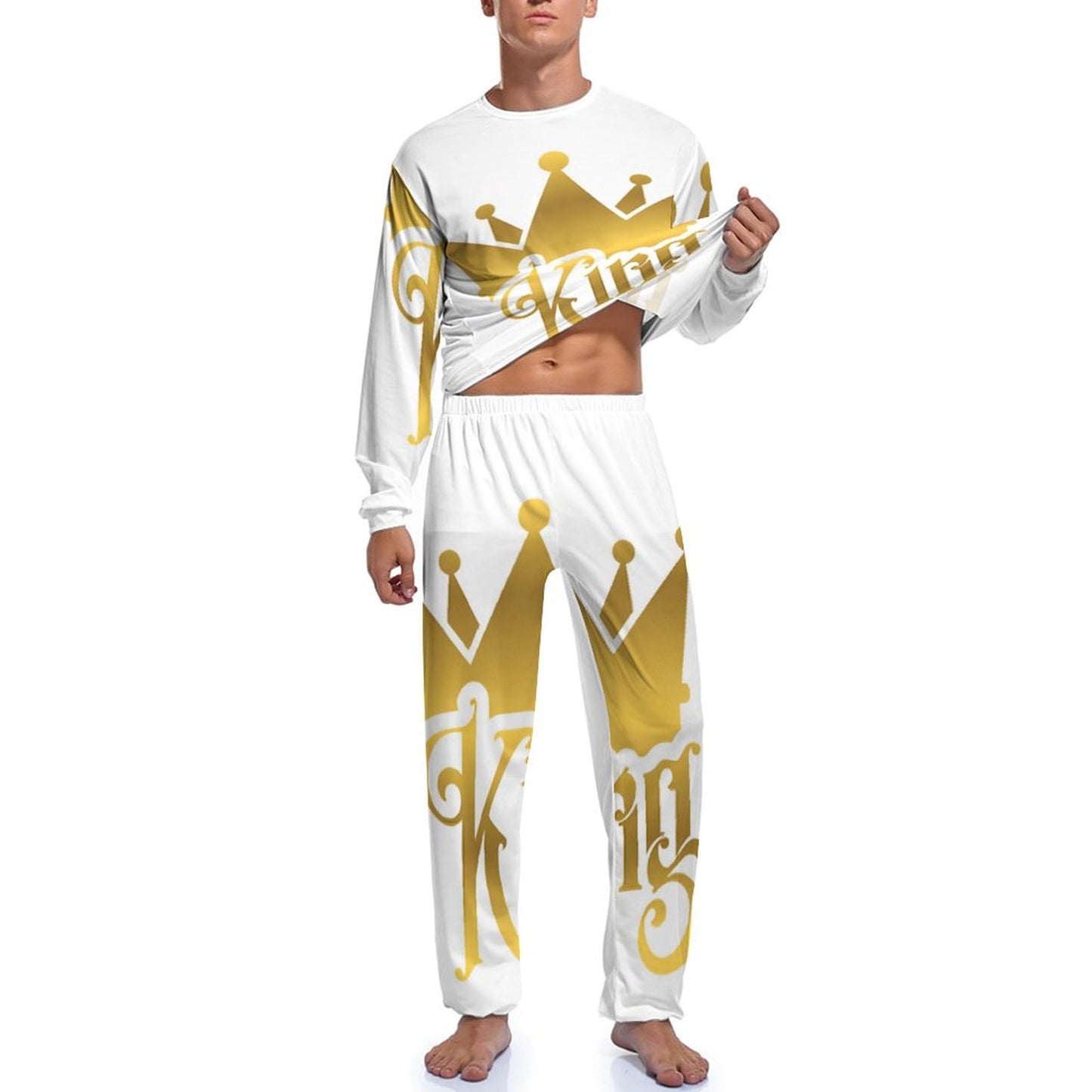 180gsm Men's Loungewear Set JJ1201 (All-Over Printing)