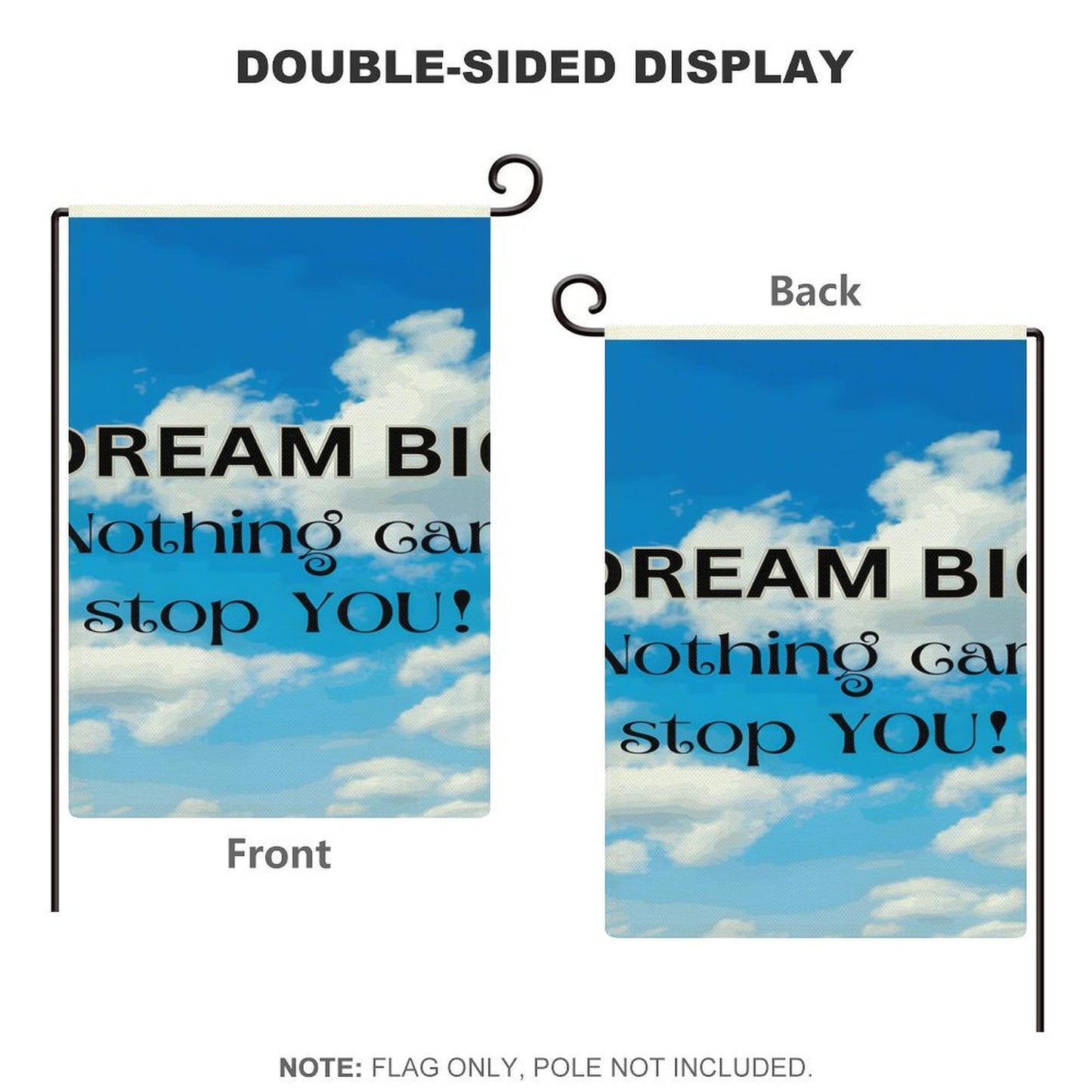 Personalized Flax Garden Flag (Identical Dual-sided Printing)
