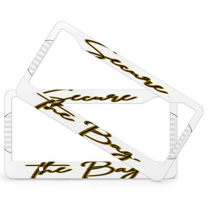 License Plate Frames with 4 Round Holes (1 Pair)