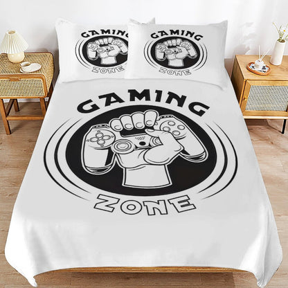 3-Piece Bedding Set-86"×70"/ 218×177cm (Dual-sideded Printing)