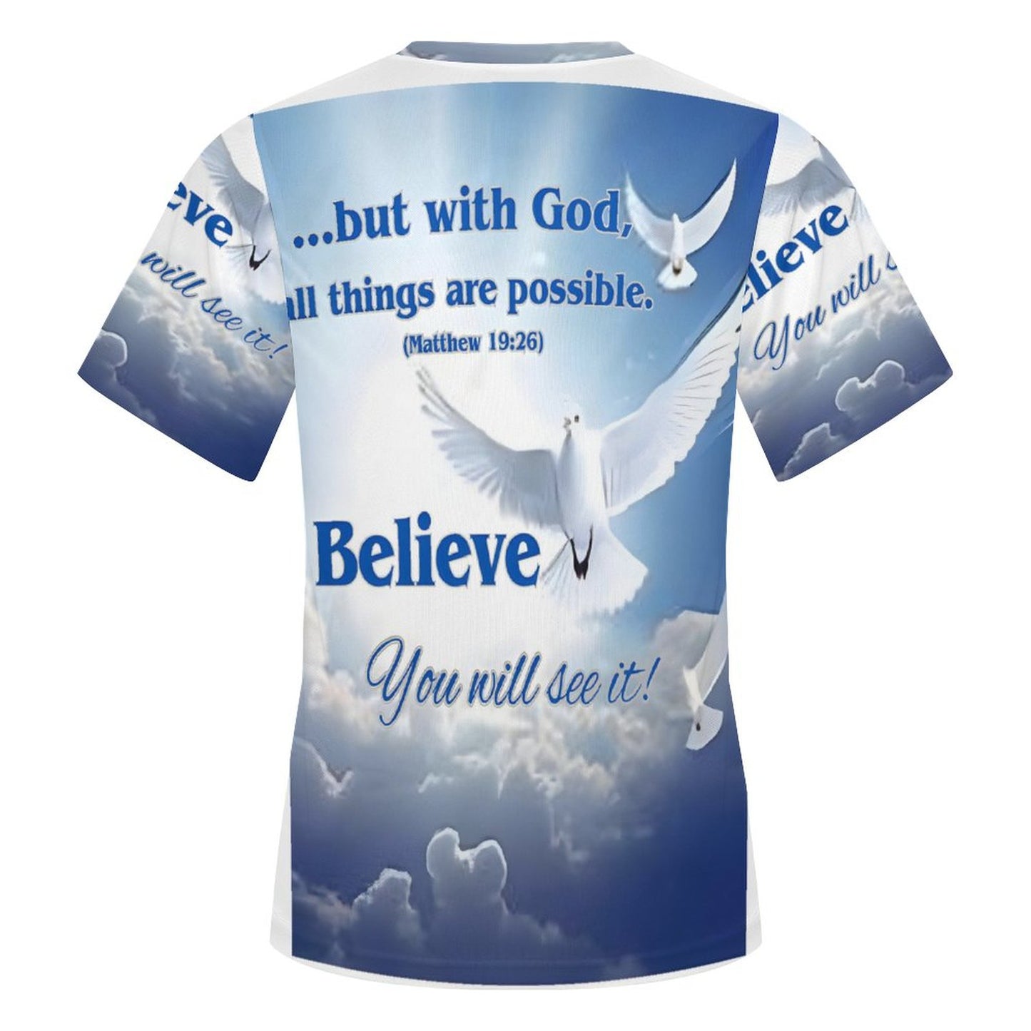 100gsm Short Sleeve Mesh T-Shirt(All-Over Printing)