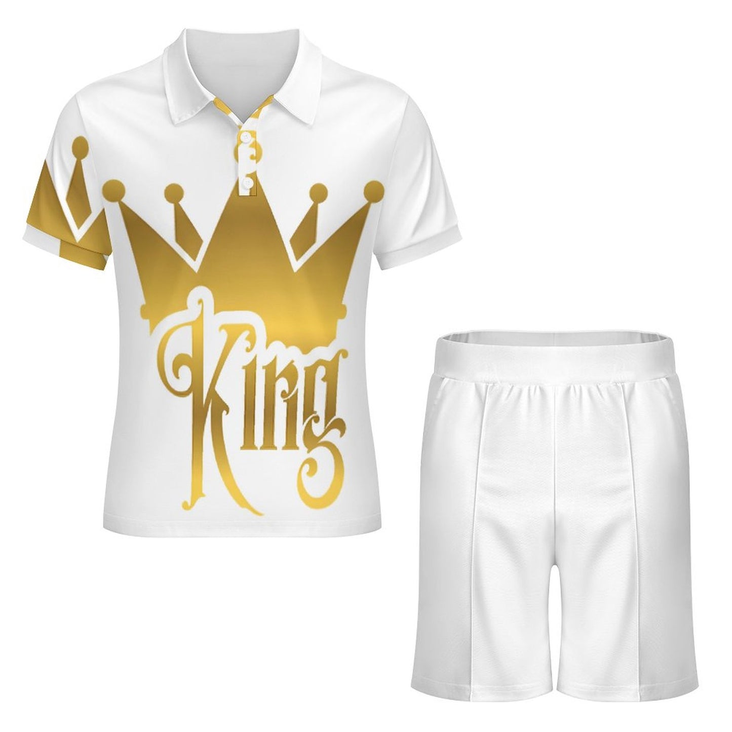 200gsm Short Sleeve Men's POLO Shirt Set A46TZ (All-Over Printing)