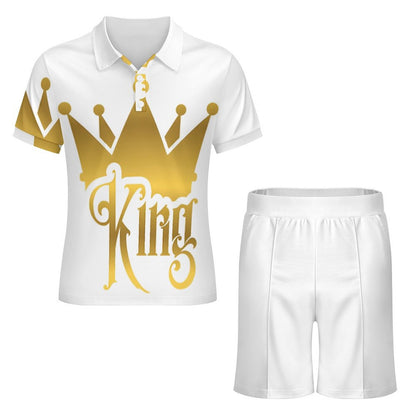 200gsm Short Sleeve Men's POLO Shirt Set A46TZ (All-Over Printing)