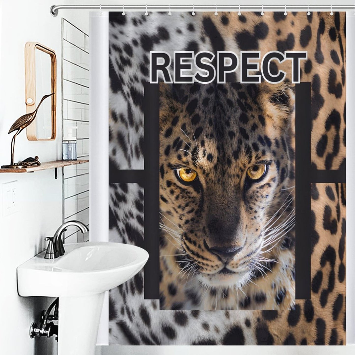 Flower Shower Curtain-66x72Inch (168x183cm)