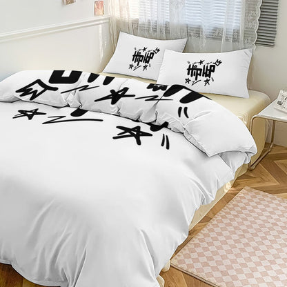3-Piece Bedding Set-102"x90"/ 259x229cm (Dual-sided Printing)