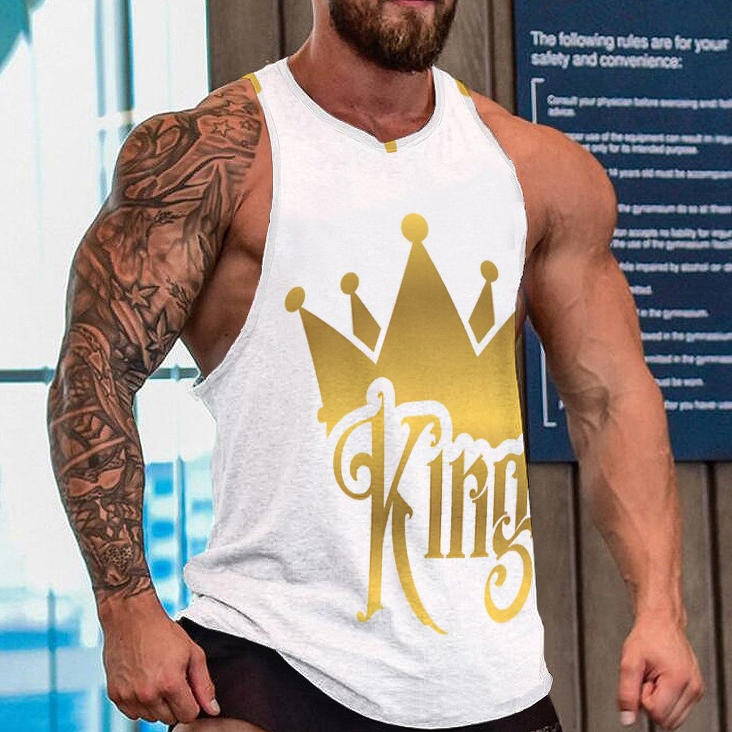 Men's Next Level Tank Top BKREV1 (All-Over Printing)
