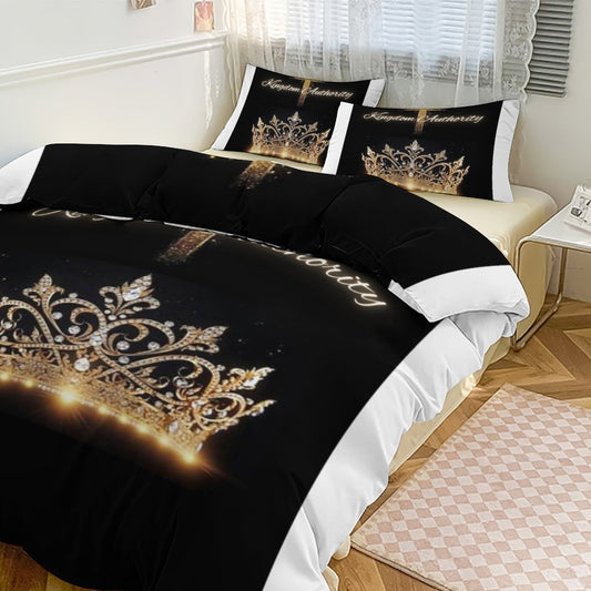 3-Piece Bedding Set-86"×70"/ 218×177cm (Dual-sideded Printing)