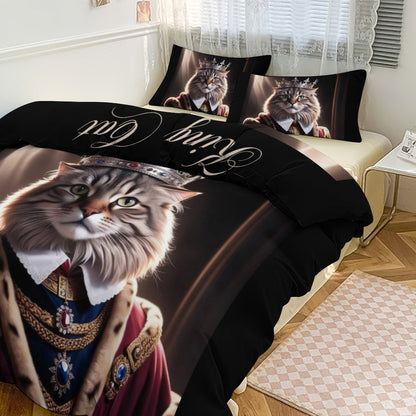 3-Piece Bedding Set-102"x90"/ 259x229cm (Dual-sided Printing)