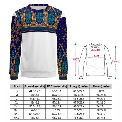 250gsm Round Neck Men's Sweatshirt 4T35 (All-Over Printing)
