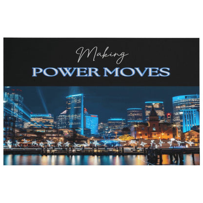 MAKING POWER MOVES Crystal Velvet Bedroom Floor Mat