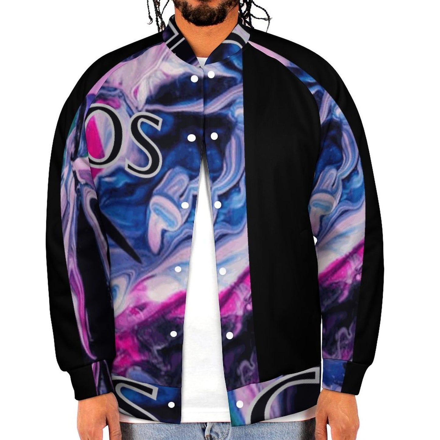 CHAOS Men's Baseball Jacket (black)-XXS-6XL