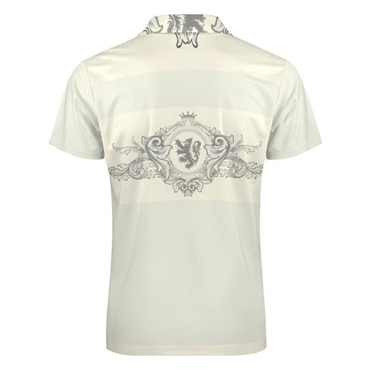 Men's Short Sleeve POLO Shirt with Zipper B470 (All-Over Printing)
