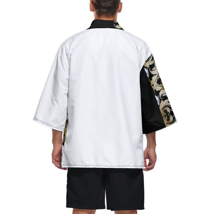 Drop Shoulder Male Kimono Cardigan ZS904 (All-Over Printing)