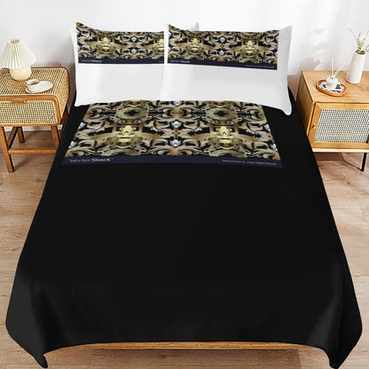 3-Piece Bedding Set-86"×70"/ 218×177cm (Dual-sidede Printing)