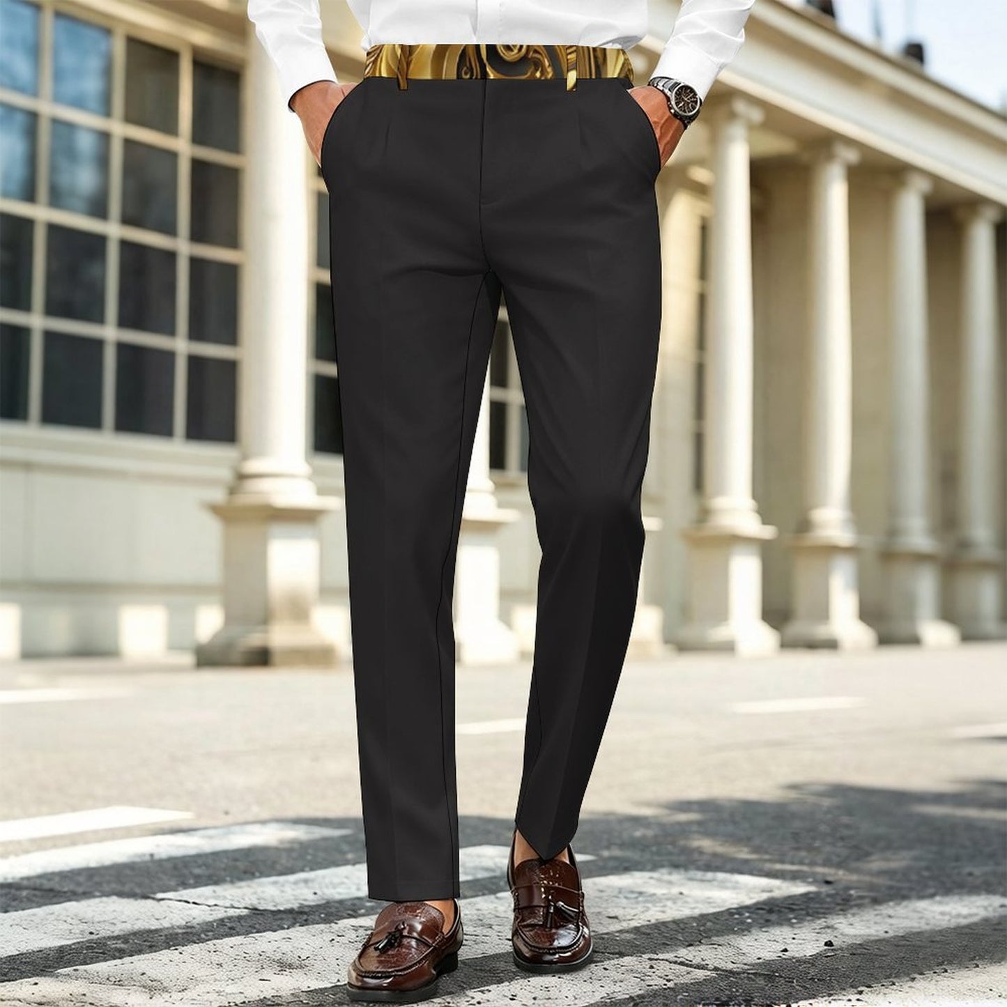 260gsm Suit Casual Pants For Men(All-Over Printing)