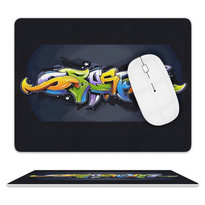 COLORFUL GRAFFITI PU Leather Mouse Pad
