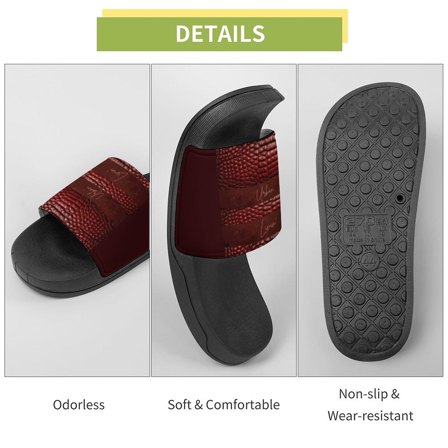 Personalized Casual UnisexPVC Slippers