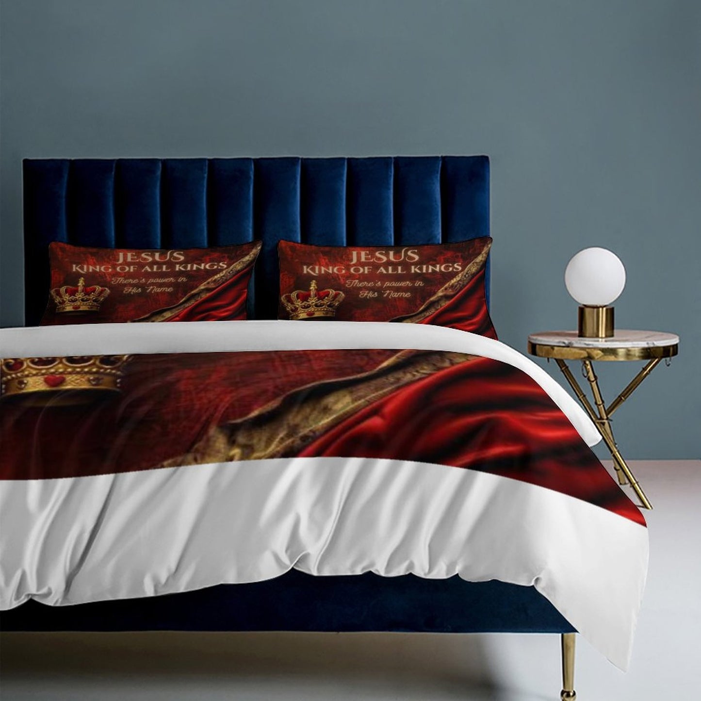 3-Piece Bedding Set-90"x90"/ 229x229cm (Dual-sided Printing)