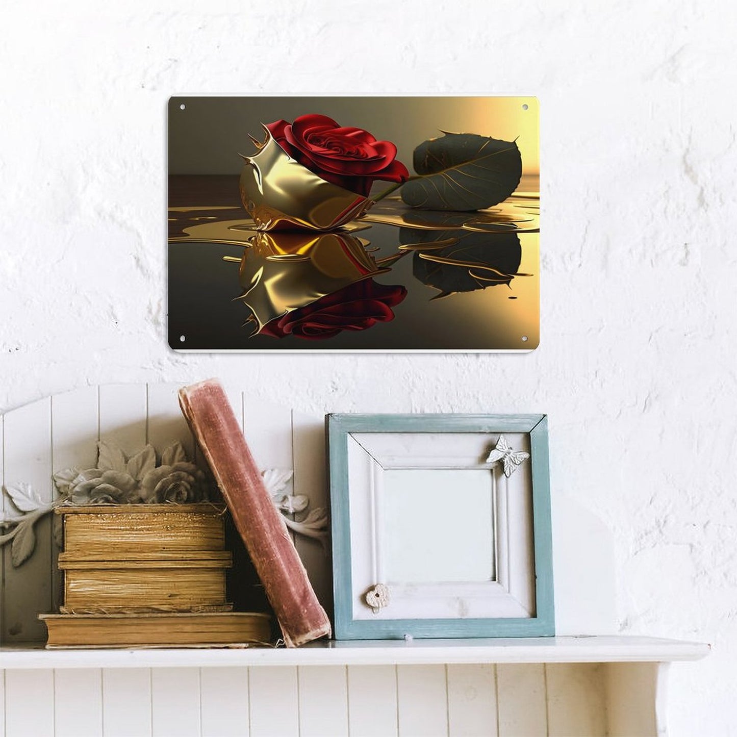 Horizontal Personalized Metal Wall Art Tin Sign-5.5"x7.9"/14x20cm