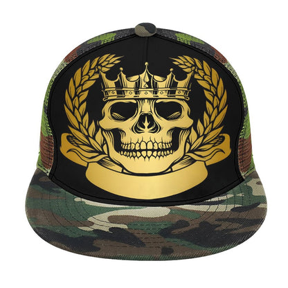 Flat Brim Trucker Hat with Fashion Frontier