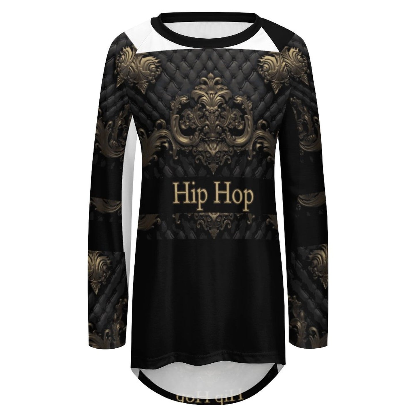 Custom Women's Long Sleeve U-Neck T-Shirts (All-Over Printing)