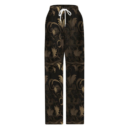 BLACK & GOLD ACCENT Men's Home Pajamas Pants-SMALL-5XL