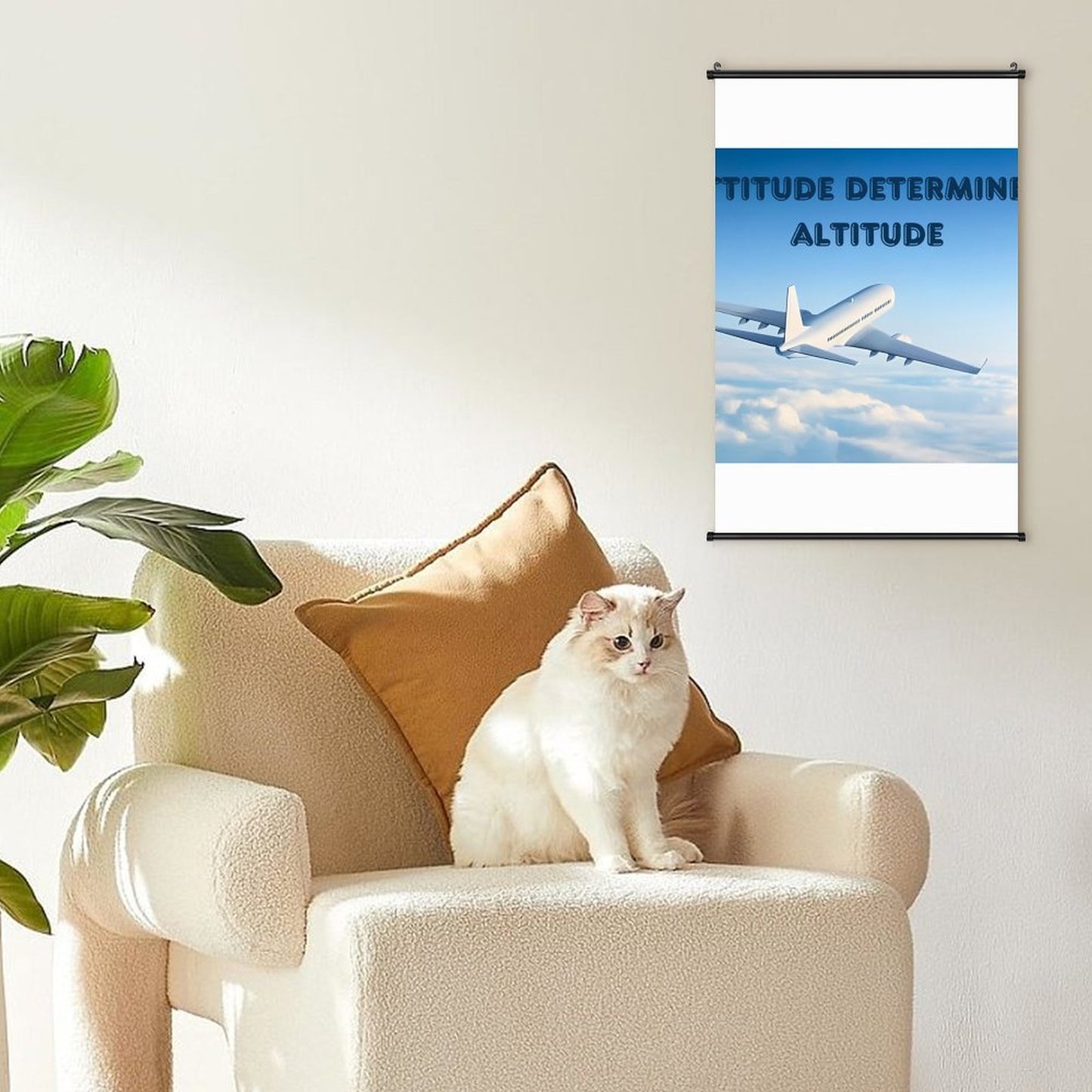 Canvas Hanging Poster with Scrolls-16"x24"/ 40x60cm