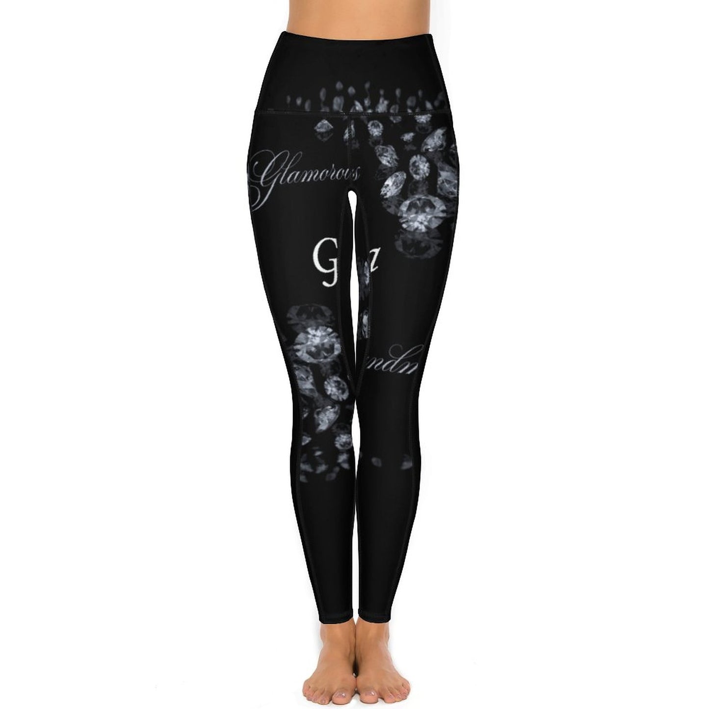 Custom Printed Yoga Pants with 2 Pockets CE003 (All-Over Printing)