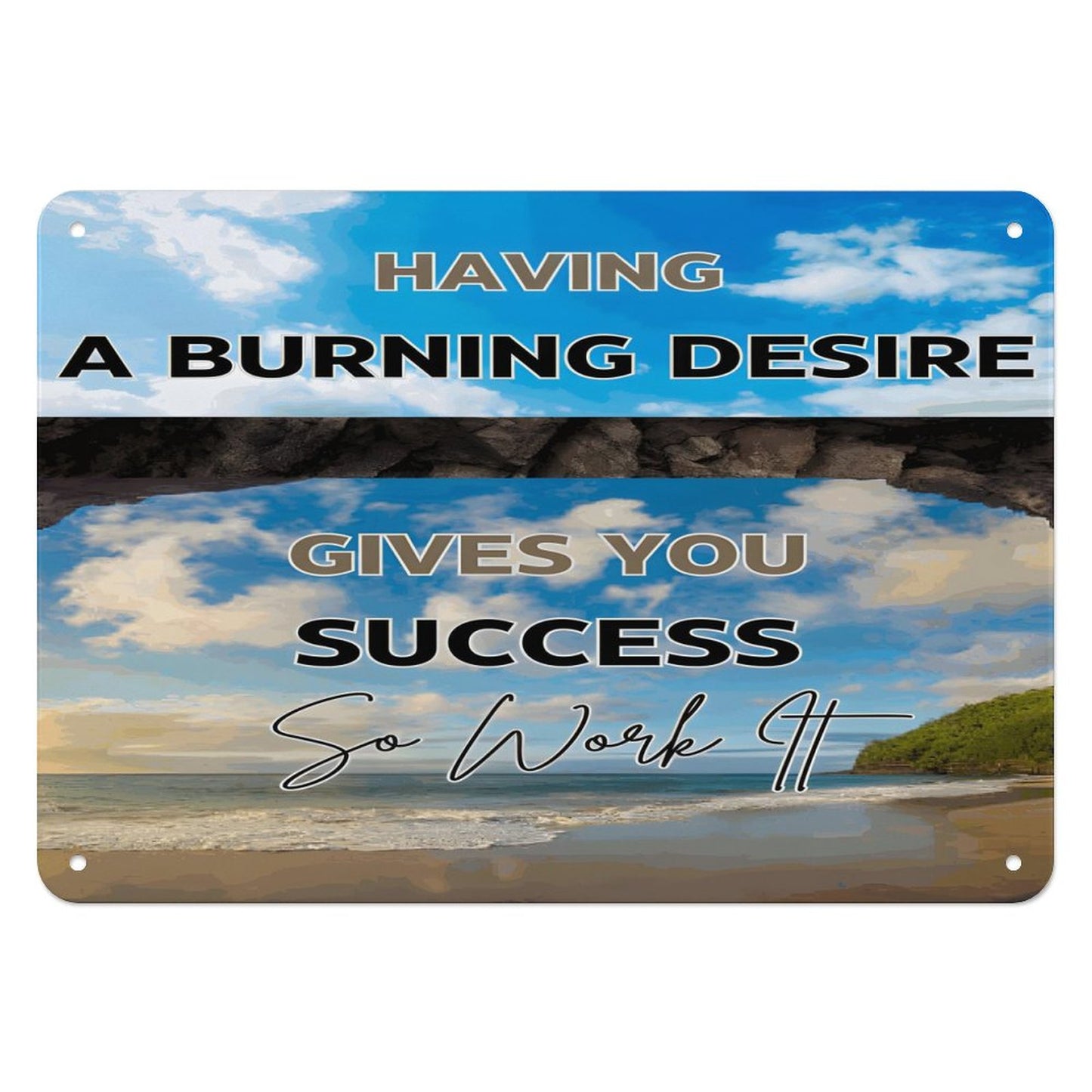 Horizontal Personalized Metal Wall Art Tin Sign-5.5"x7.9"/14x20cm