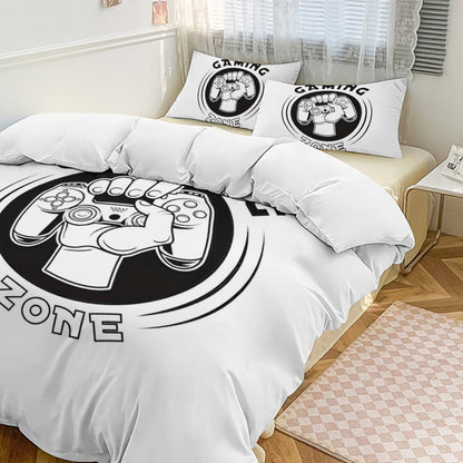 3-Piece Bedding Set-86"×70"/ 218×177cm (Dual-sideded Printing)
