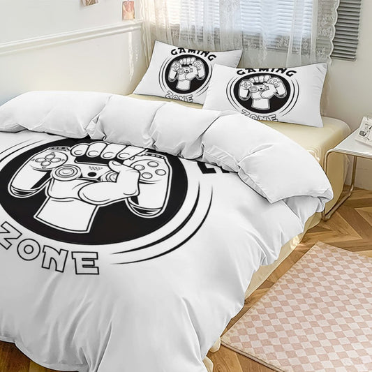 3-Piece Bedding Set-86"×70"/ 218×177cm (Dual-sideded Printing)