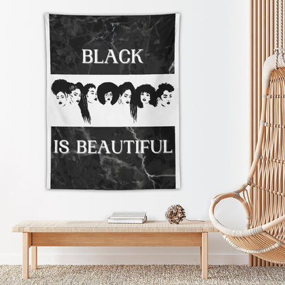 Wall Art with Vertical Tapestry