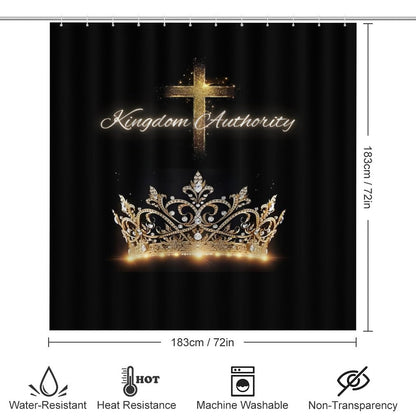 Shower Curtain Set with 3 Rugs