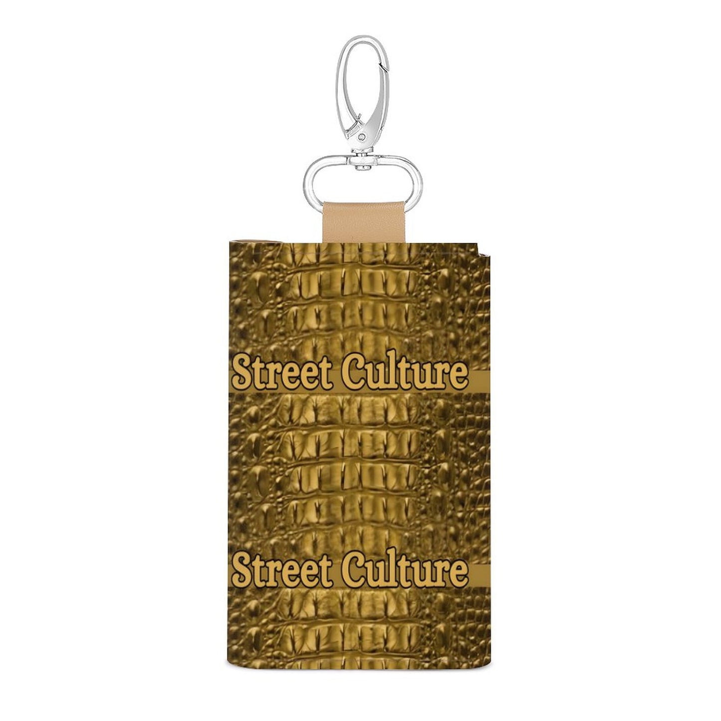STREET CULTURE Alligator Leather Key Holder Pouch
