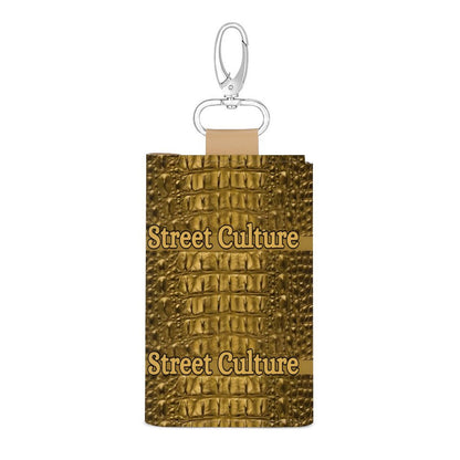 STREET CULTURE Alligator Leather Key Holder Pouch
